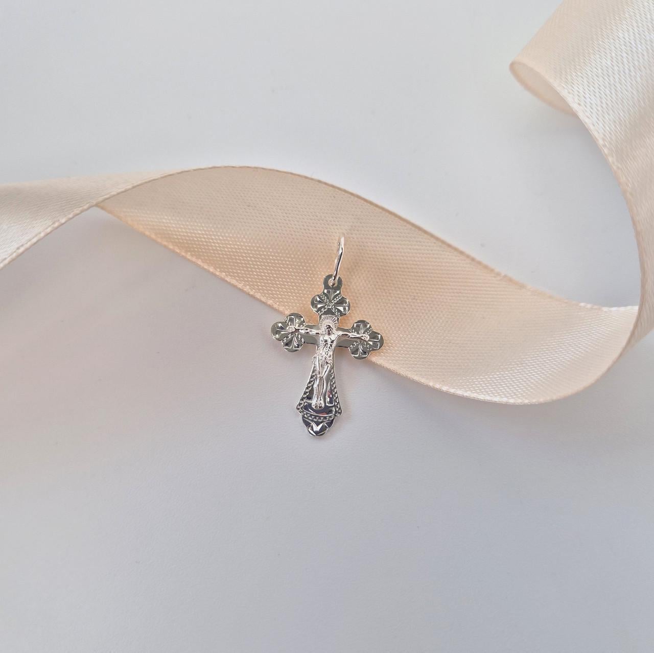 Крест с распятием серебро 925 пробы 1,50 г (3559б)