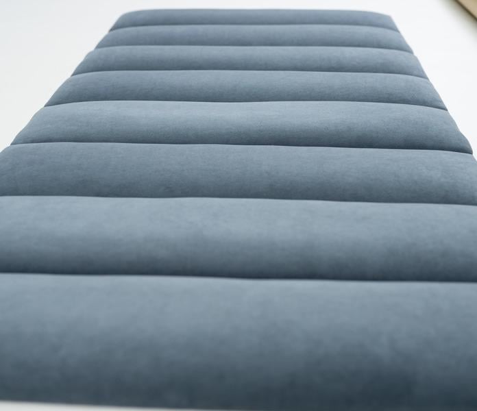 Стінова панель самоклеюча м'яка Soft Pan велюр 15x60х3,7 см матовий Джинсовий (156003) - фото 2