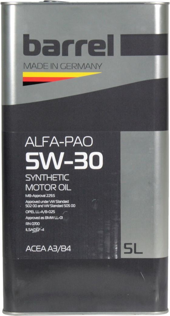 Моторное масло Barrel Alfa-pao бензин/дизель 5W-30 5 л (1400743)