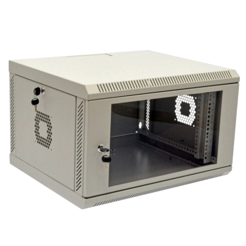 Шкаф 19" 6U 600х500х373 мм для настенного монтажа с акриловым стеклом Grey (33353026)