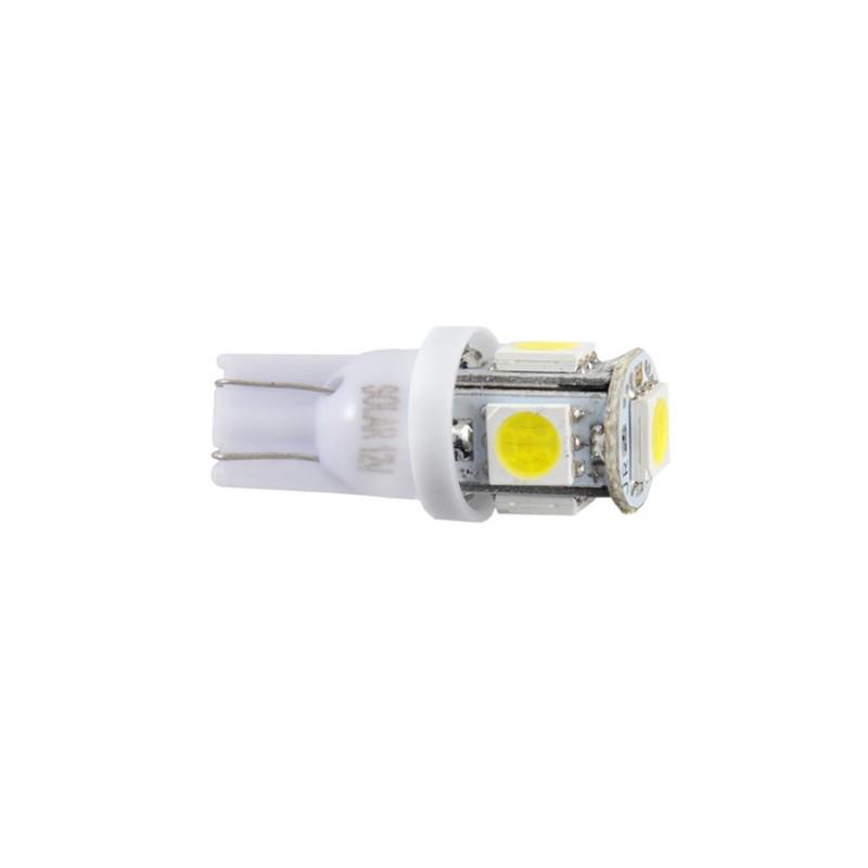 Автомобильная лампа Solar 12V T10 W2, 1x9, 5d 5smd 5050 10 шт. White