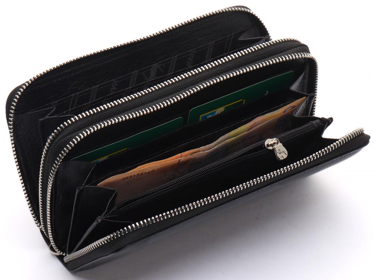 Клатч мужской Marco Coverna на две молнии из натуральной кожи Черный (MC-801-1) - фото 7 Клатч мужской Marco Coverna на две молнии из натуральной кожи Черный (MC-801-1) - фото 7