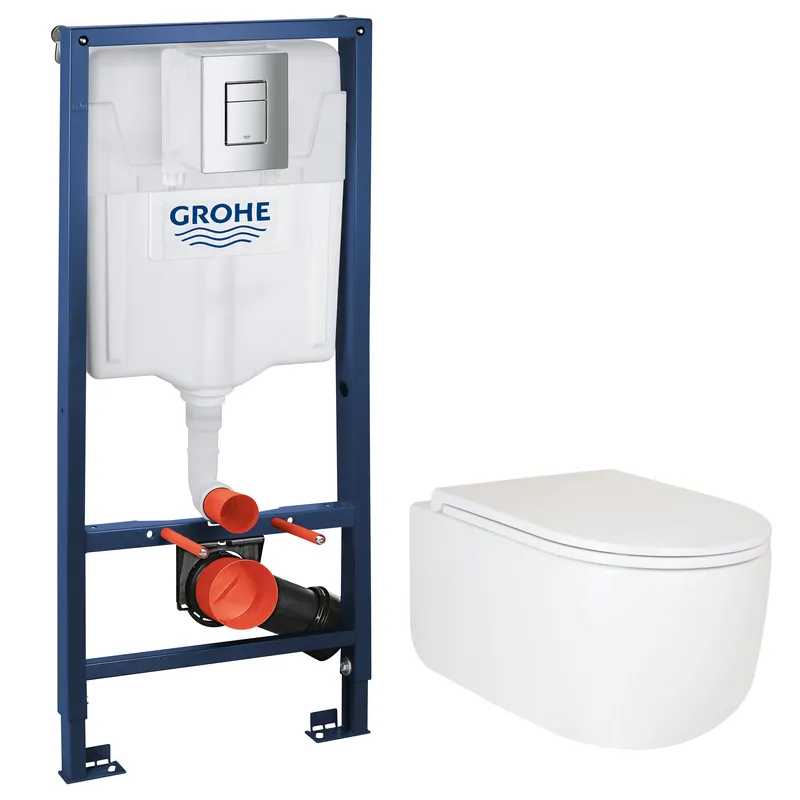 Комплект Grohe Set Унитаз TOPPER-0302-T3/инсталляция Grohe Rapid SL 38772001 (38772001TOPPER0302T3 (2732970743)