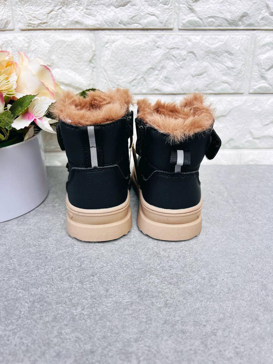 Сапоги для девочки зимние Clibee 1886 р. 23 15 см Черный (1886) - фото 3