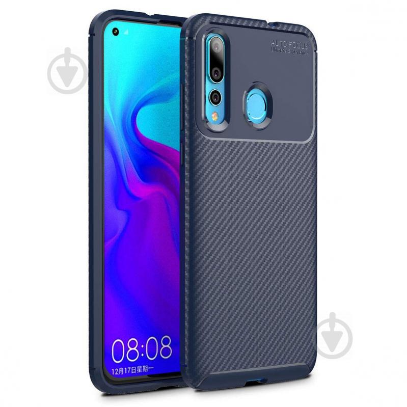 Чехол Carbon Case Huawei Nova 4 Синий (hub_xUxw62567)