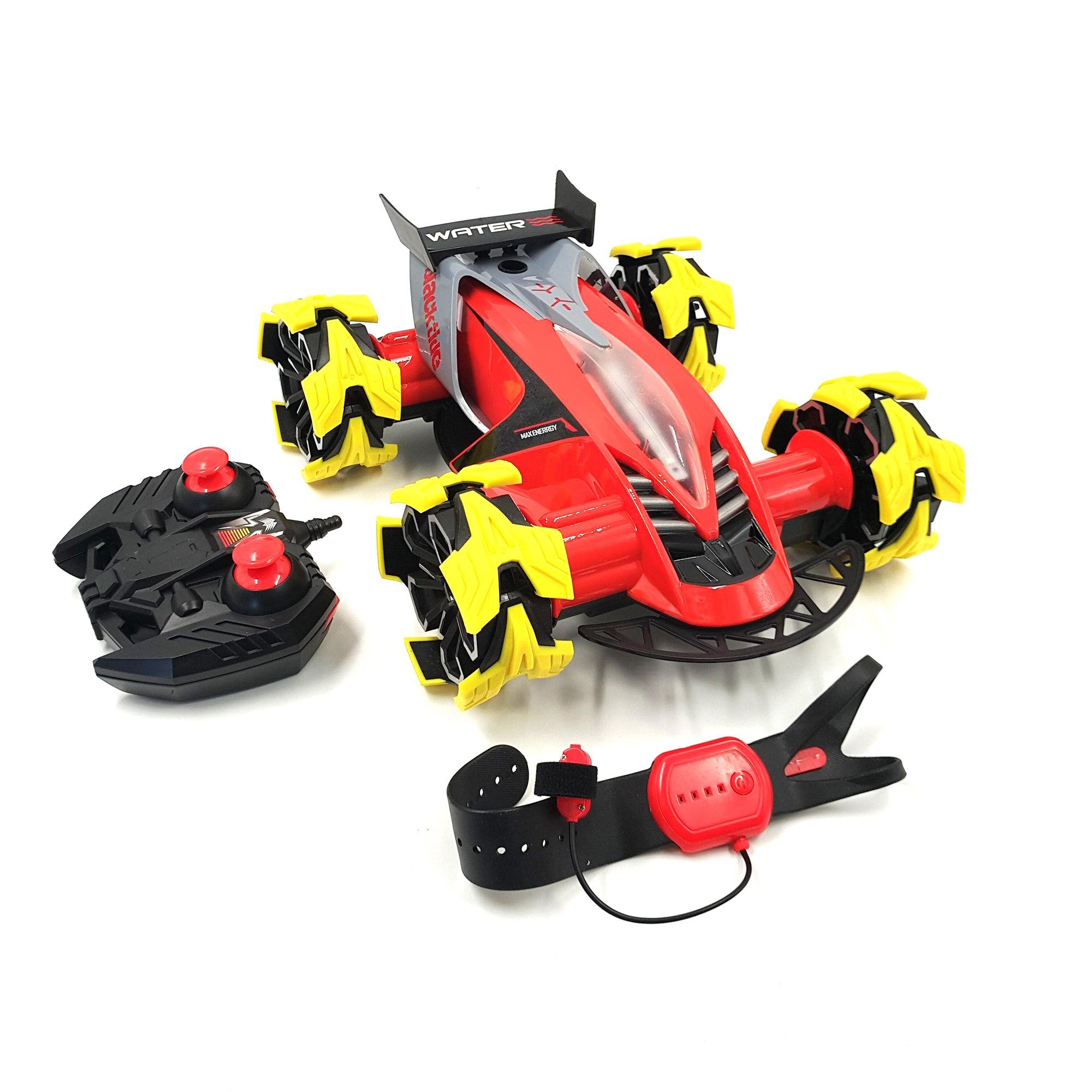 Машинка гоночная трюковая AmirTure с озвучкой 30 см и подсветкой Красный (121037k)