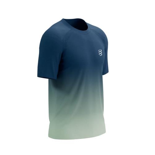 Футболка мужская Compressport Performance Tshirt L Poseidon/Ice Flow