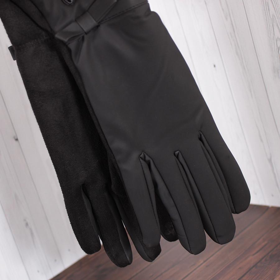 Рукавички жіночі текстильні D24093-1T демісезонні сенсорні L/7,5"/19 см Чорний (2394247380) - фото 4 Рукавички жіночі текстильні D24093-1T демісезонні сенсорні L/7,5"/19 см Чорний (2394247380) - фото 4