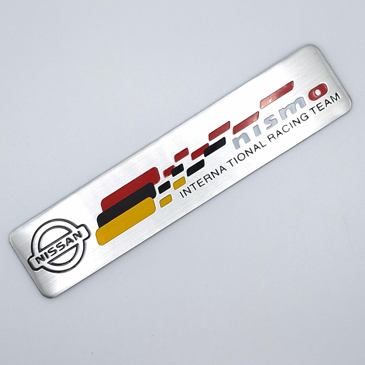 Эмблема алюминиевая Nismo Nissan 12,1х2,6 см (1709166026)