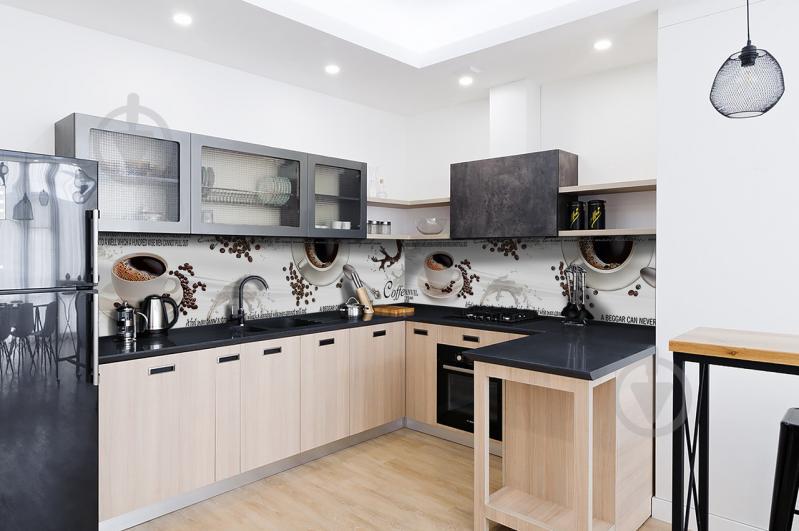 Скинали на кухню Zatarga «Кофе со специями» 600х2500 мм виниловая 3Д наклейка кухонный фартук самоклеящаяся Z180641