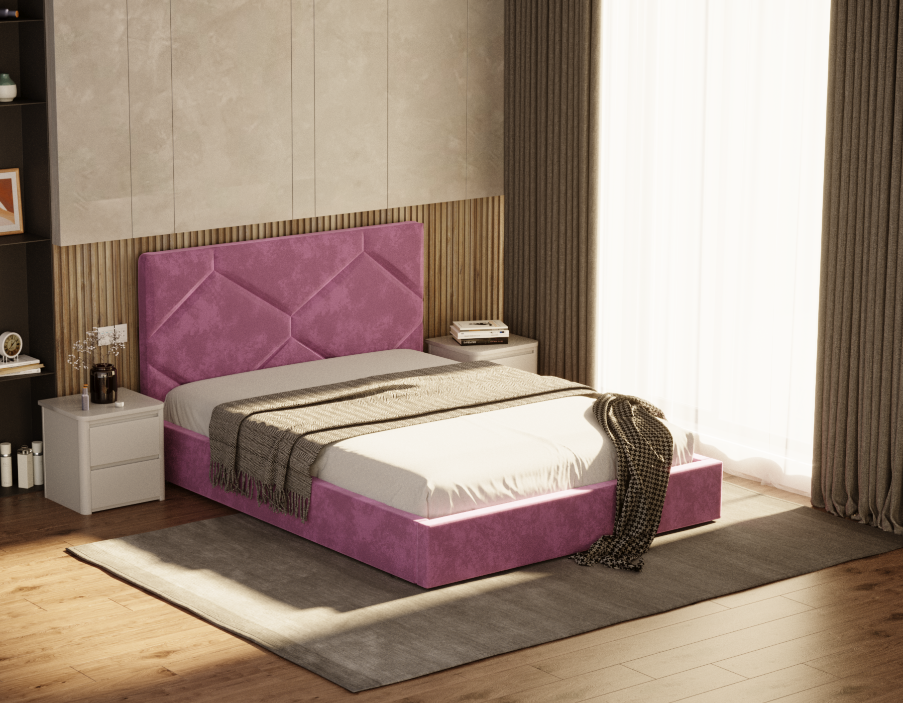 Кровать мягкая Artwood Геометрия 2 140х200 (12062)