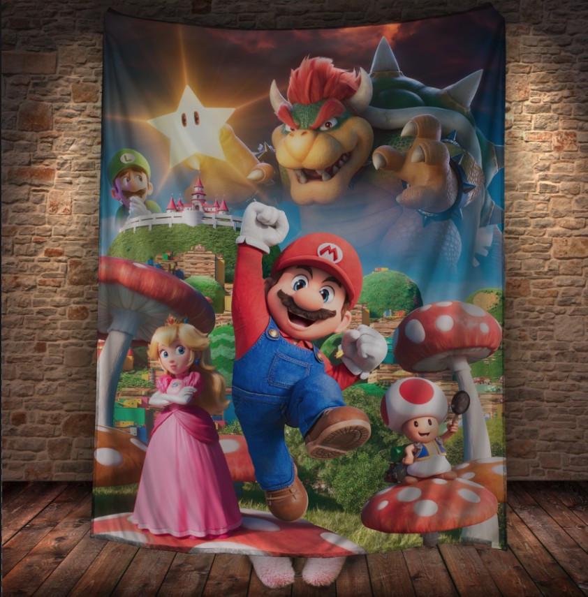 Плед с 3D принтом Super Mario 150х200 см (epi_1961)