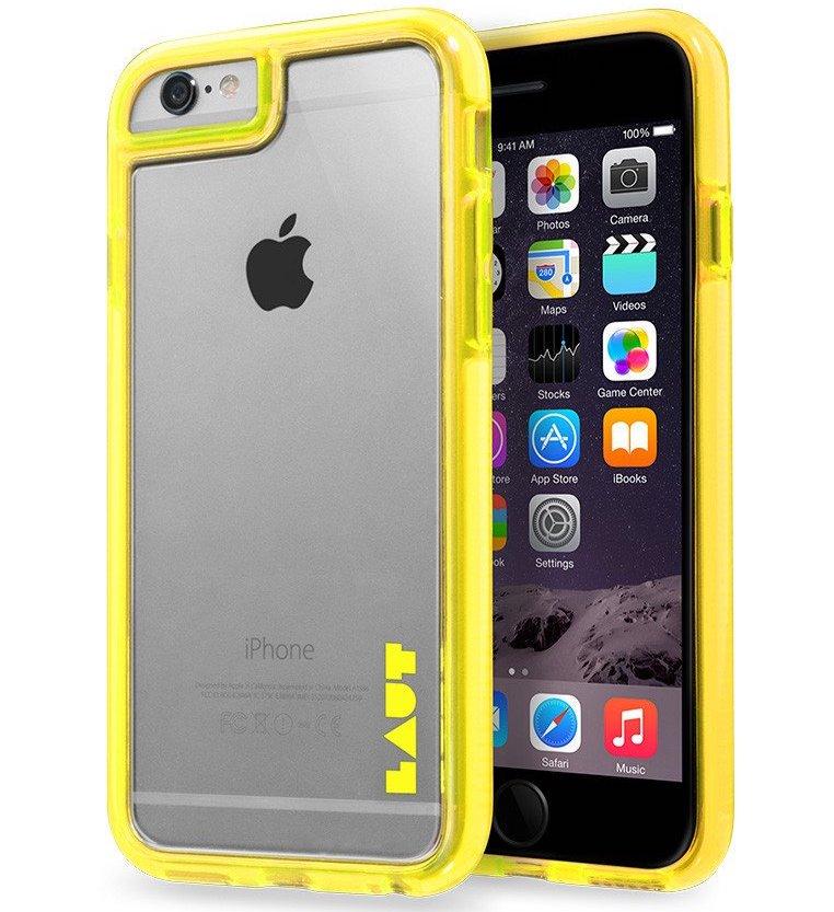 Чехол-накладка LAUT FLURO for iPhone 6/6S, Yellow (LAUT_IP6_FR_Y)