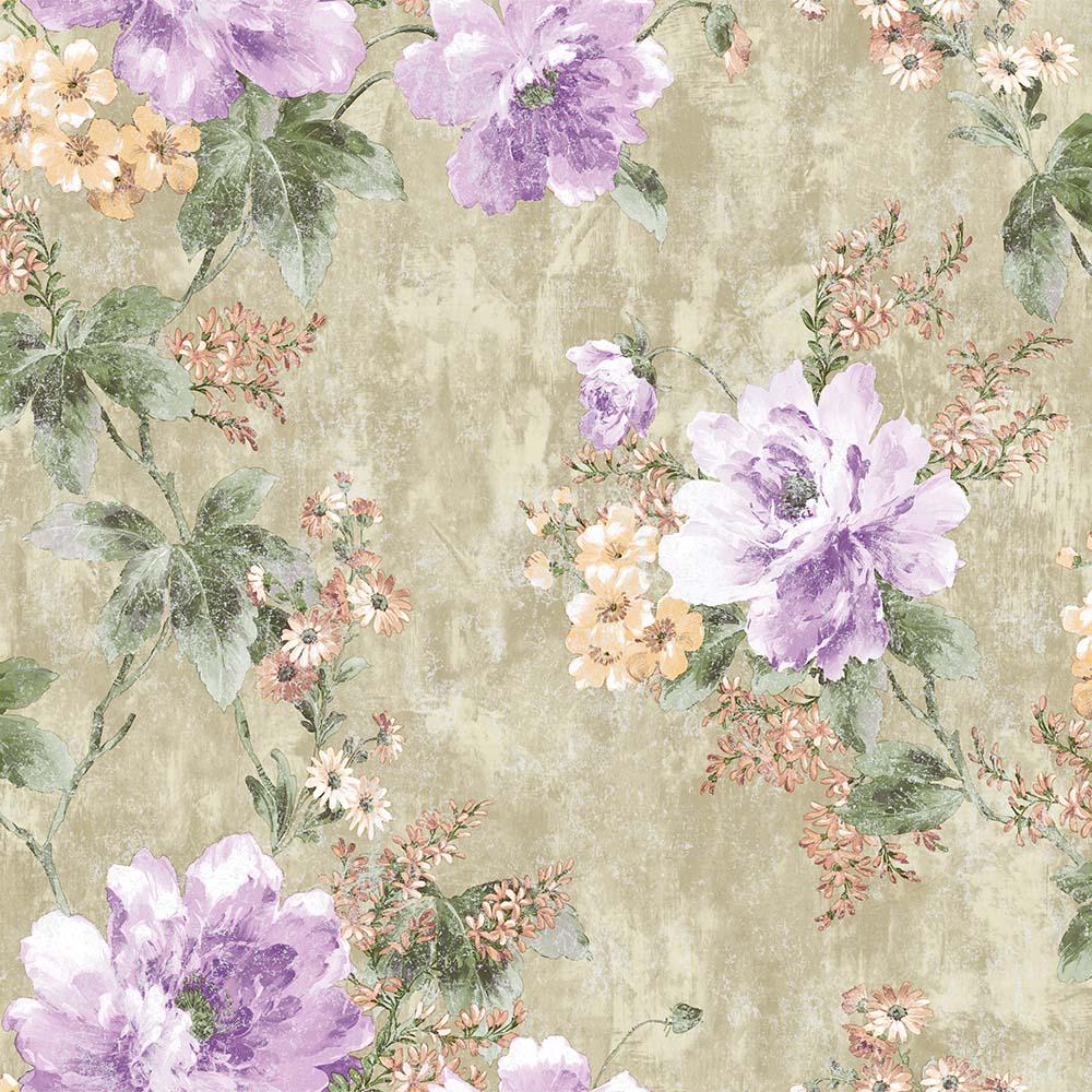 ᐉ Обои виниловые AdaWall Indigo с рисунком букета цветов на ...