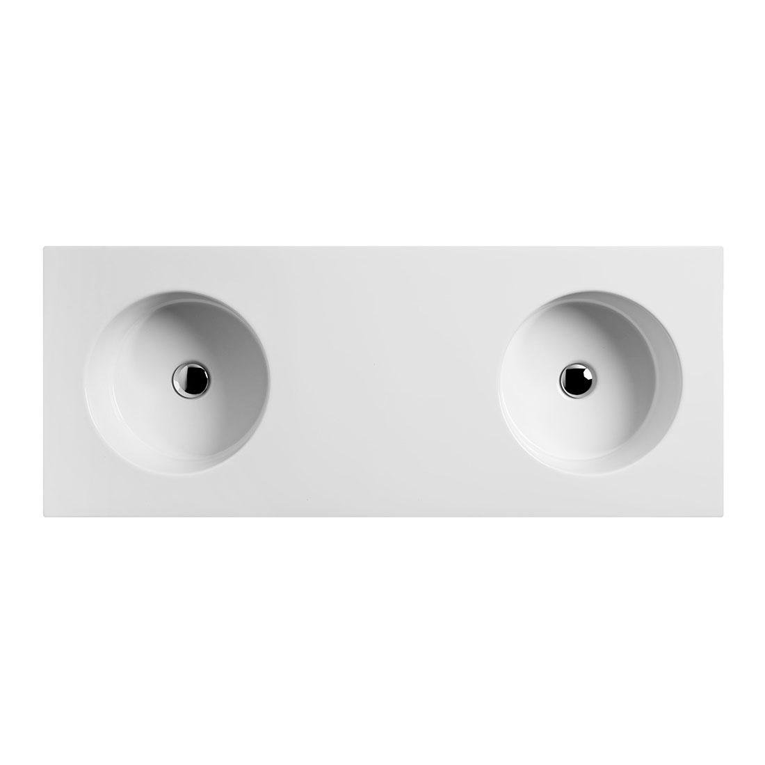 Умивальник врізний AXA Skyland 3213801 1205x485x190 мм Білий (142302)