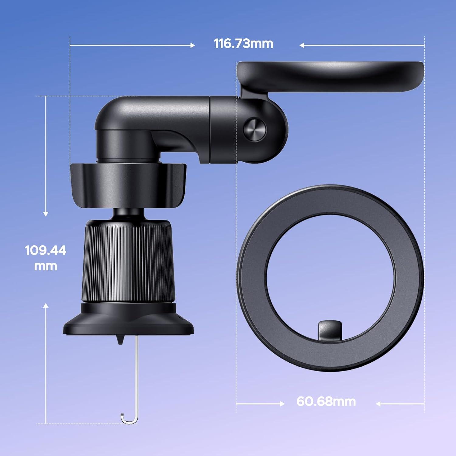 Крепление магнитное для телефона UGREEN LP923 с вращением на 360° для iPhone 16/15/14 Pro/Samsung/Xiaomi Black (65185) - фото 4 Крепление магнитное для телефона UGREEN LP923 с вращением на 360° для iPhone 16/15/14 Pro/Samsung/Xiaomi Black (65185) - фото 4