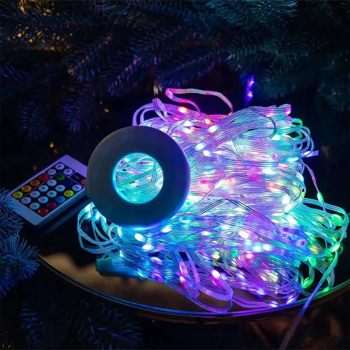 Смарт-гірлянда Smart 250 led Garlando Pro USB керування телефоном та пультом 10 ниток по 2,5 м Різнокольоровий (1733044W) - фото 11 Смарт-гірлянда Smart 250 led Garlando Pro USB керування телефоном та пультом 10 ниток по 2,5 м Різнокольоровий (1733044W) - фото 11