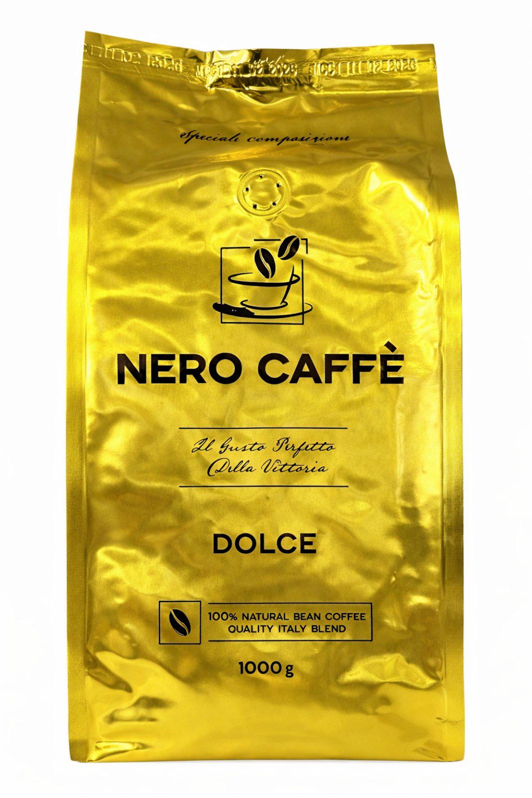 Кофе Nero Caffe DOLCE зерно 1 кг (59929) Кофе Nero Caffe DOLCE зерно 1 кг (59929)