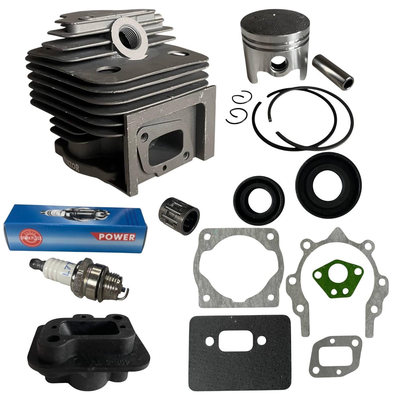 Поршневая в сборе для мотокосы ⌀40мм свеча переходник прокладки сальники