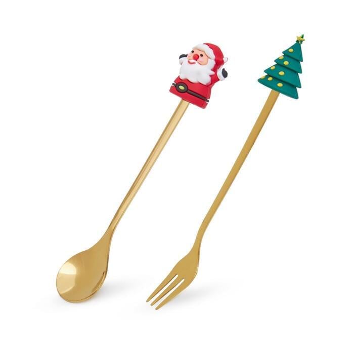 Набір столових приборів Fissman XMAS 2 пр. нержавіюча сталь (3066) Набір столових приборів Fissman XMAS 2 пр. нержавіюча сталь (3066)