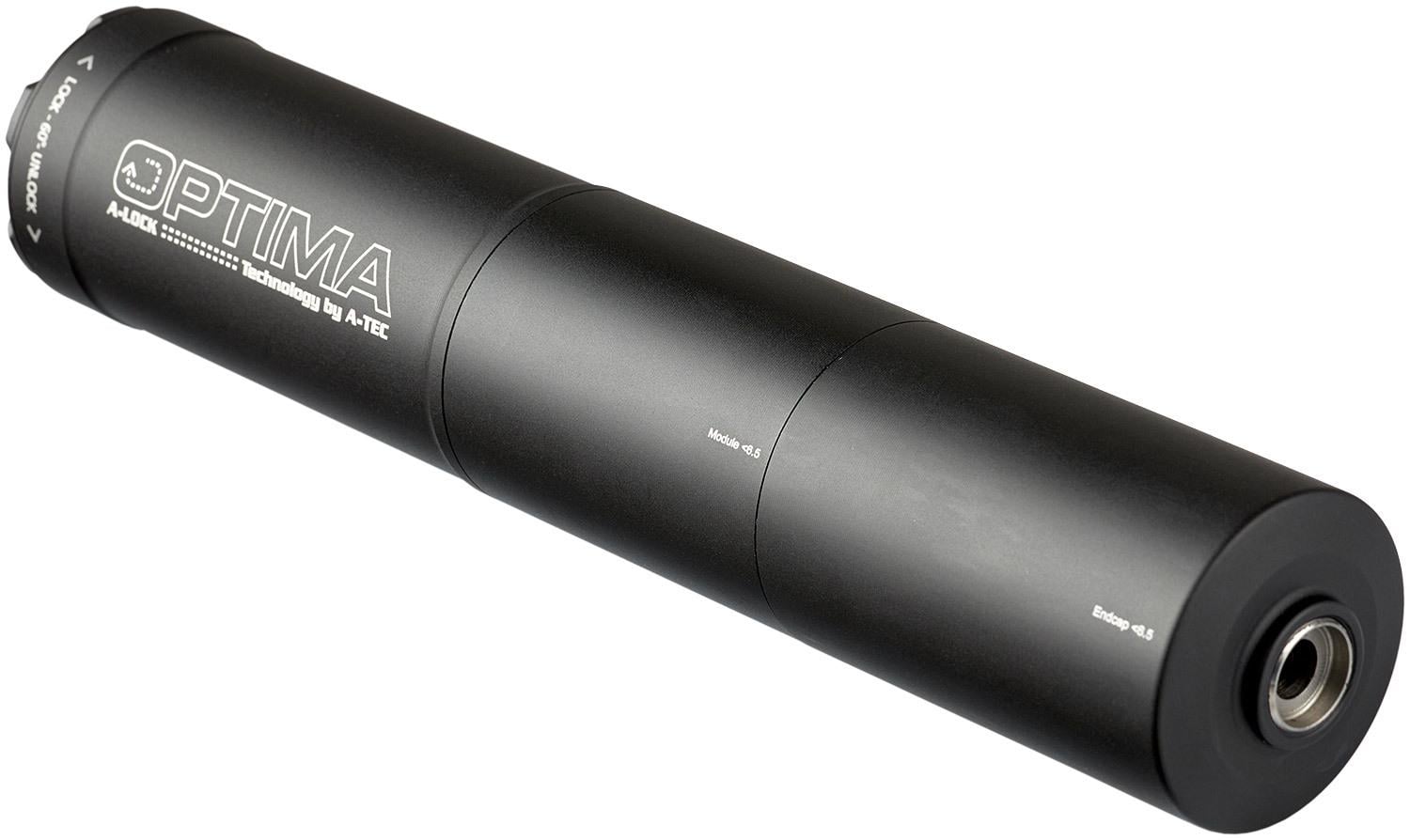 Саундмодератор A-TEC Optima-45 быстросъемный калибр 6.5 мм под калибр 243 Win/6,5х47 Lapua/260 Rem и 6,5x55. резьба A-Lock Mini (6200000202)