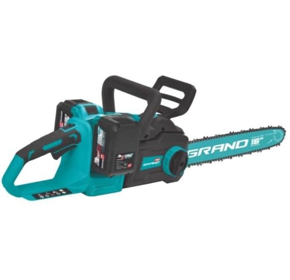 Пила цепная аккумуляторная Grand АПЦ-406/HS бесщеточная с 2 шинами 402/355 мм и 2 аккумуляторами 20V 6 Ач (33707155)