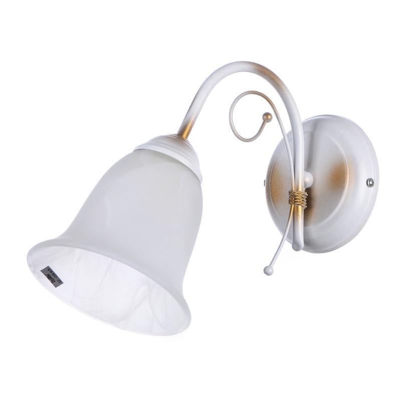 Бра настенное классическое накладное Brille BKL-470W/1 E27 WH 26-267