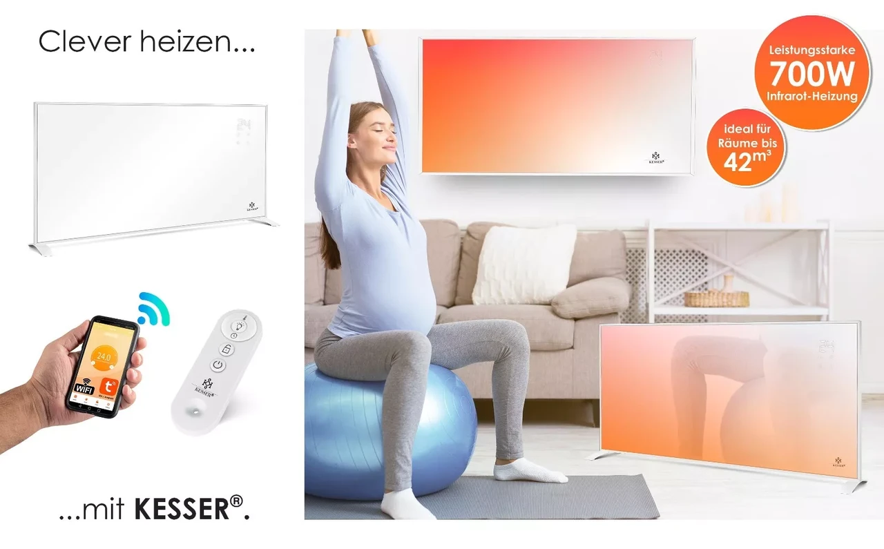 Инфракрасный обогреватель KESSER 42 м2 37°C 700 Вт - фото 7 Инфракрасный обогреватель KESSER 42 м2 37°C 700 Вт - фото 7