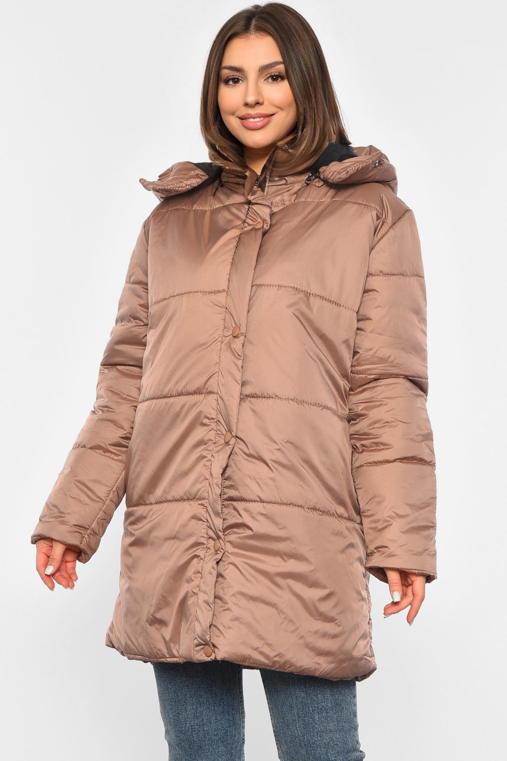 Куртка женская демисезонная M-L Мокко (190234) - фото 2