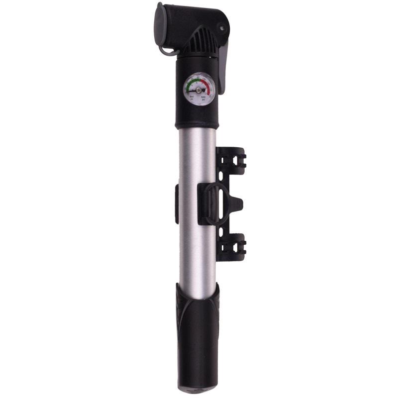 Ручной насос телескопический с манометром Martes Manopump 30х275 мм Silver (MTS-MNP-SVR)