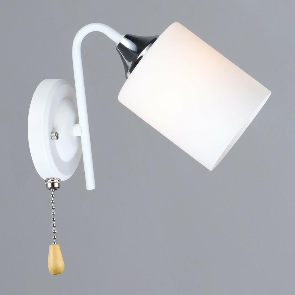 Світильник настінний Бра Lighthouse SRS-20119/1W WT+CR Білий/Хром/Білий (113316)