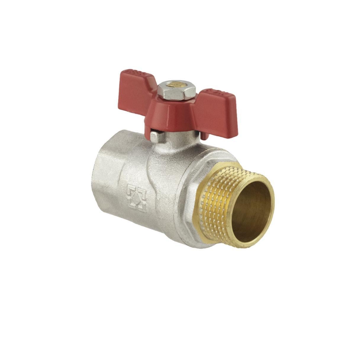 Кран шаровый Raftec PN40 НВ бабочка 3/4" Red (53676) Кран шаровый Raftec PN40 НВ бабочка 3/4" Red (53676)