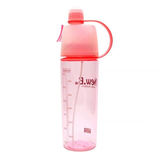 Бутылка для воды спортивная с распылителем B 600 мл Pink (121970) Бутылка для воды спортивная с распылителем B 600 мл Pink (121970)
