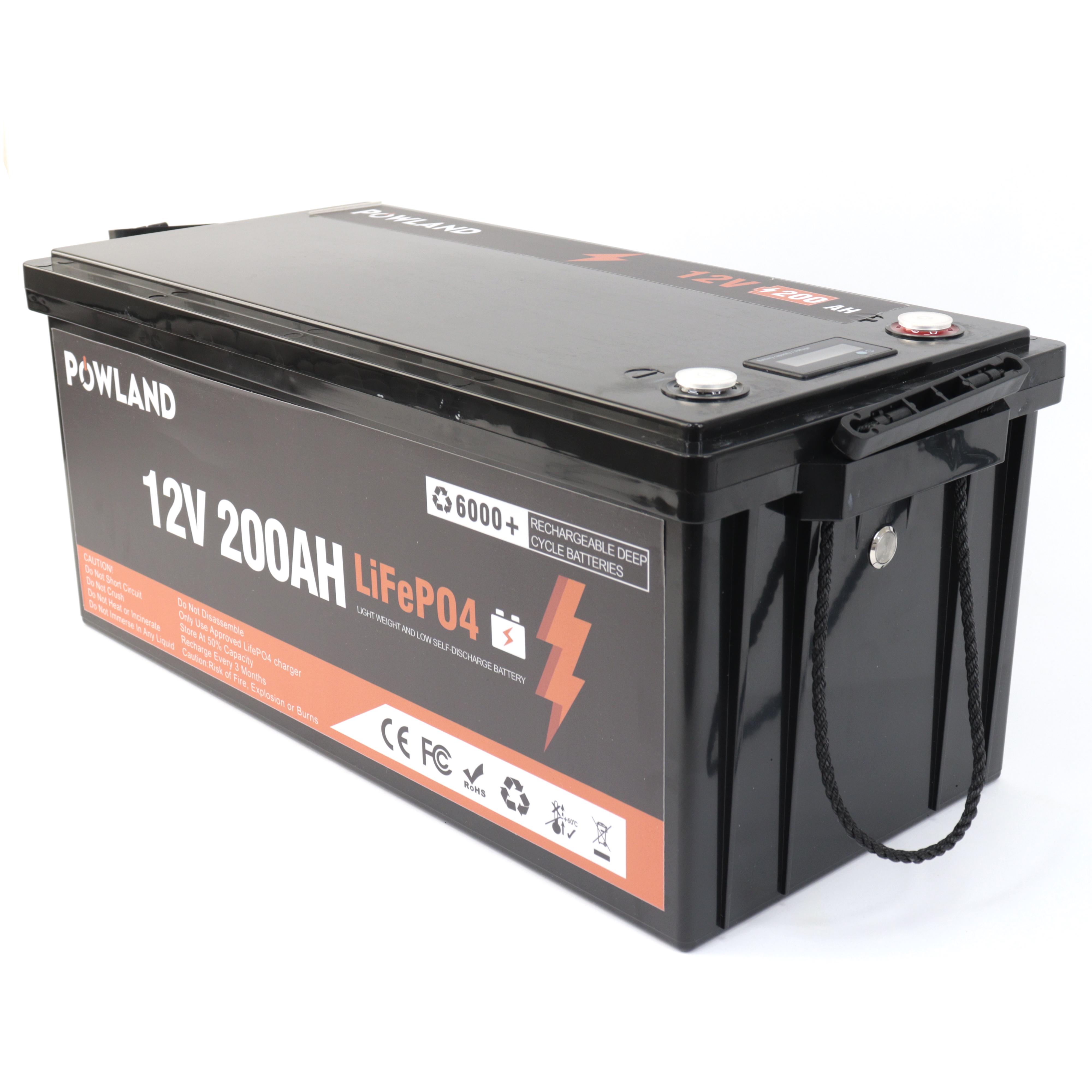 Акумулятор Powland LiFePO4 IBattery -PL-12V-200Ah BMS з дисплеєм (060110) - фото 5