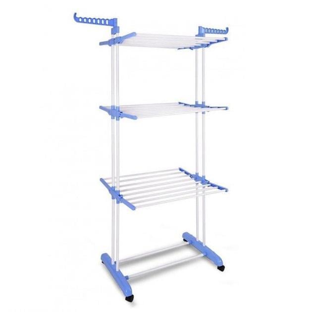 Сушарка для одягу Garment Rack With Wheels 3 яруса Білий (20062021_14)