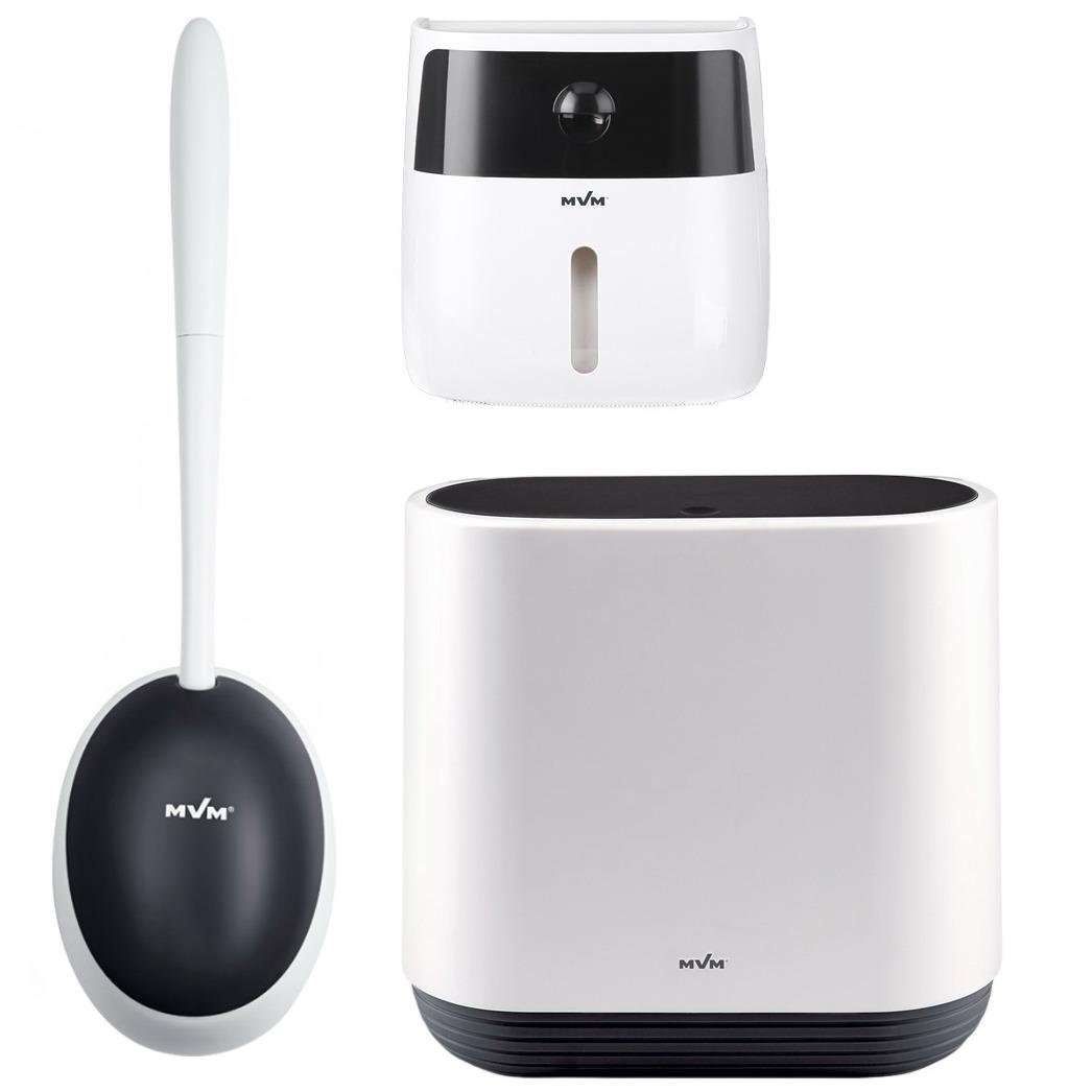 Набір аксесуарів для ванної MVM №6 MVM-MH-06 white/black Чорний (211738)