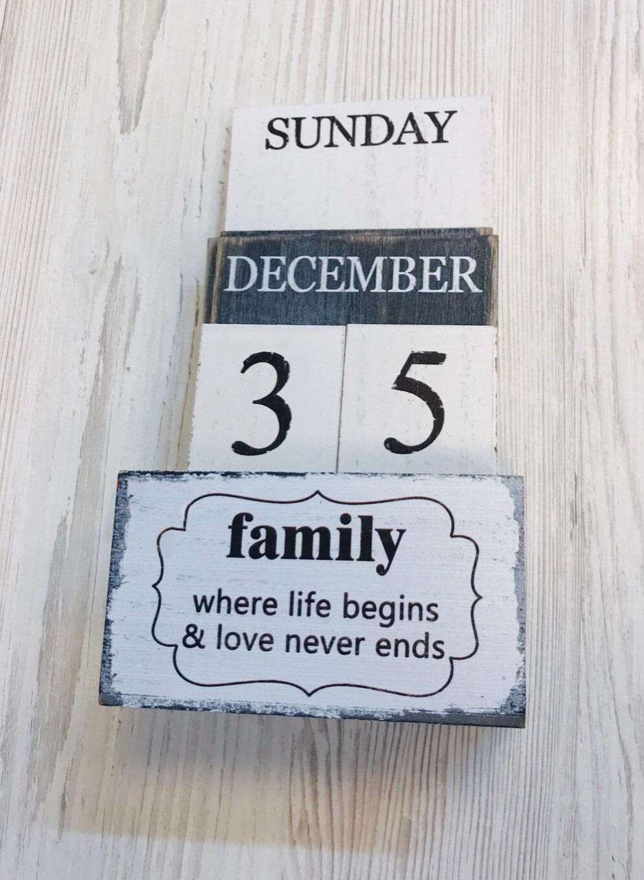 Календар дерев'яний настільний (N-119) Календар дерев'яний настільний (N-119)