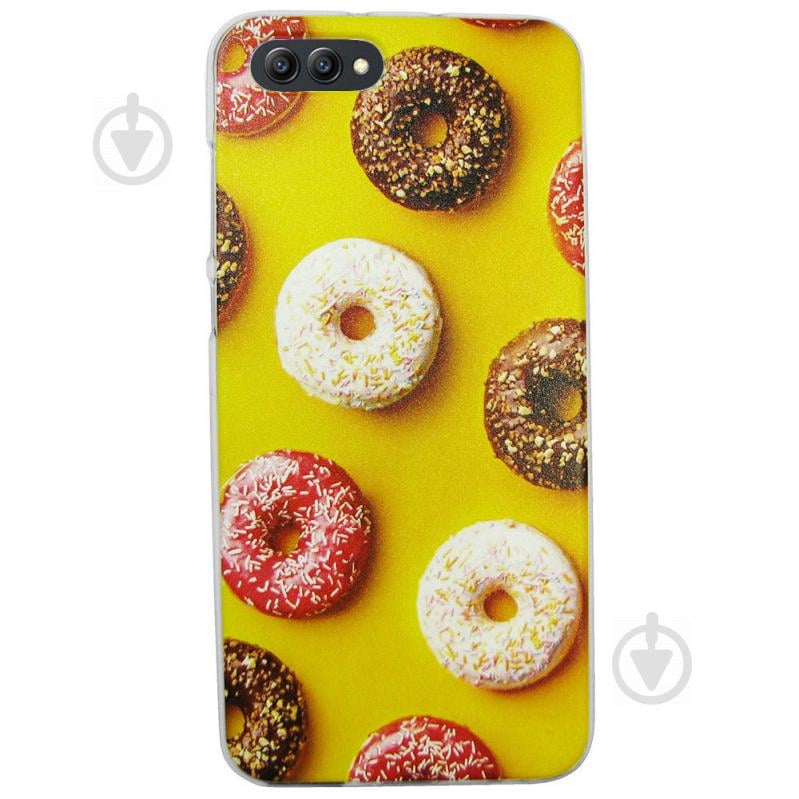 Чехол с рисунком Printed Silicone для Honor V10 Пончики (hub_AxCW66155)