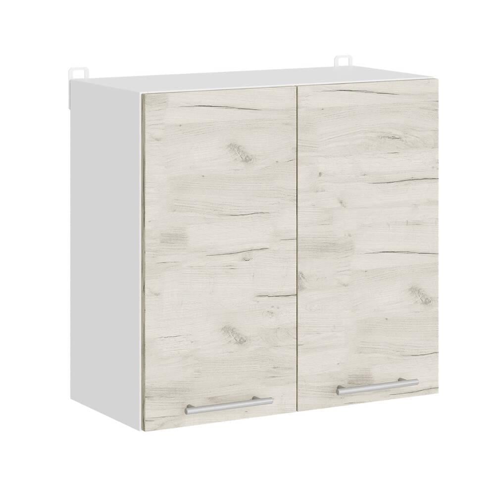 Кухонный модуль верхний Еверест Эко 600 60х30х58 см Дуб крафт Белый/Белый (DTM-071009)