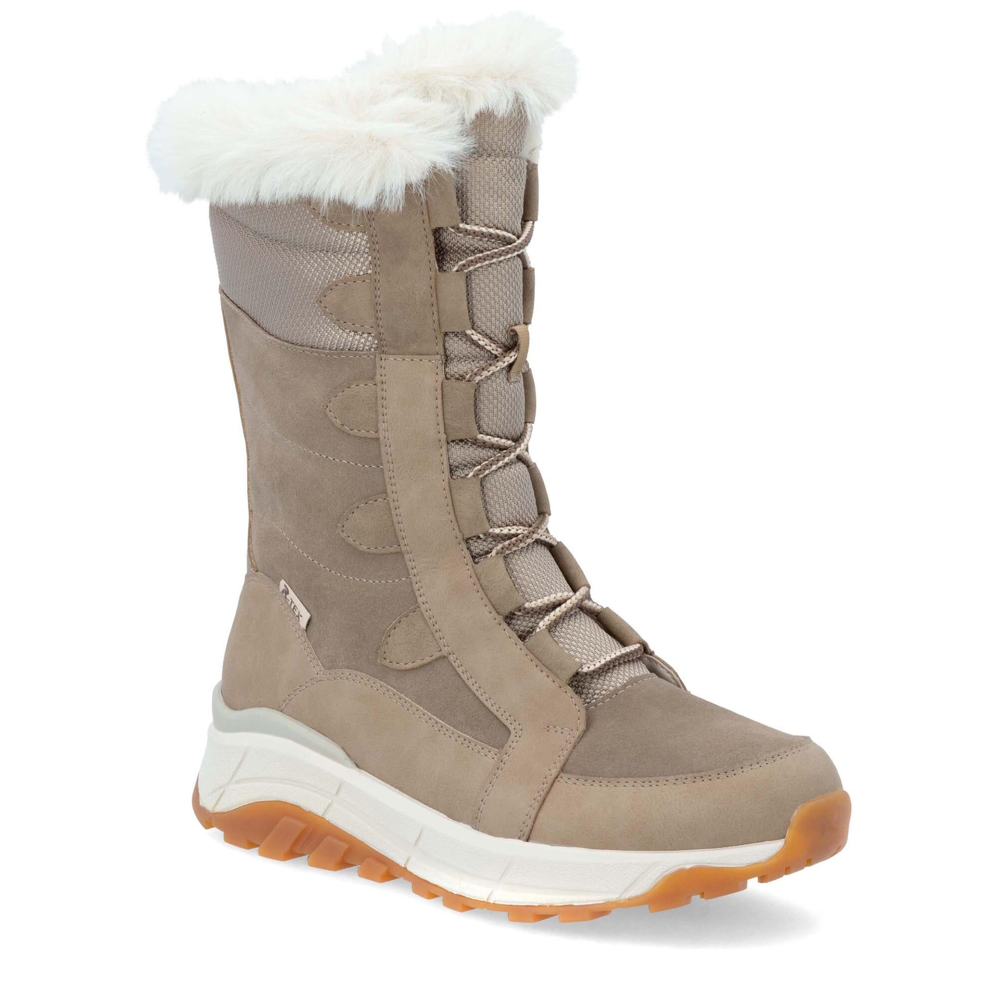 Ботинки женские зимние RIEKER Evolution повседневные р. 40 Бежевый (013854-40)