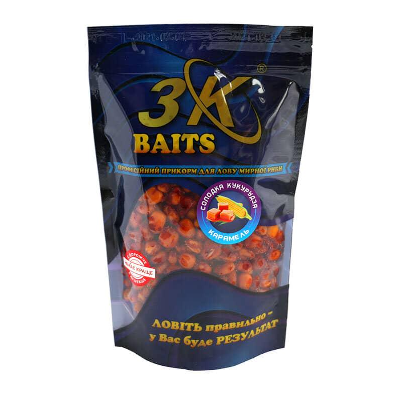 Прикорм 3KBaits Солодка кукурудза Карамель 400 г (3KB1124)