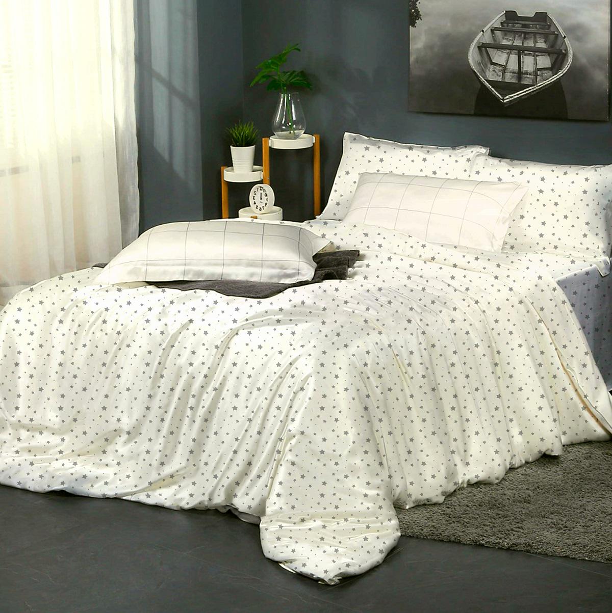 Комплект постельного белья Zastelli 235 поплин двуспальное 175х210 Серый