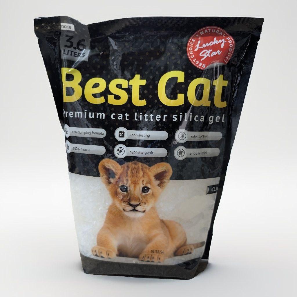 Гигиенический силикагелевый наполнитель BEST CАТ для туалета кошек 3,6 л Белый Гигиенический силикагелевый наполнитель BEST CАТ для туалета кошек 3,6 л Белый