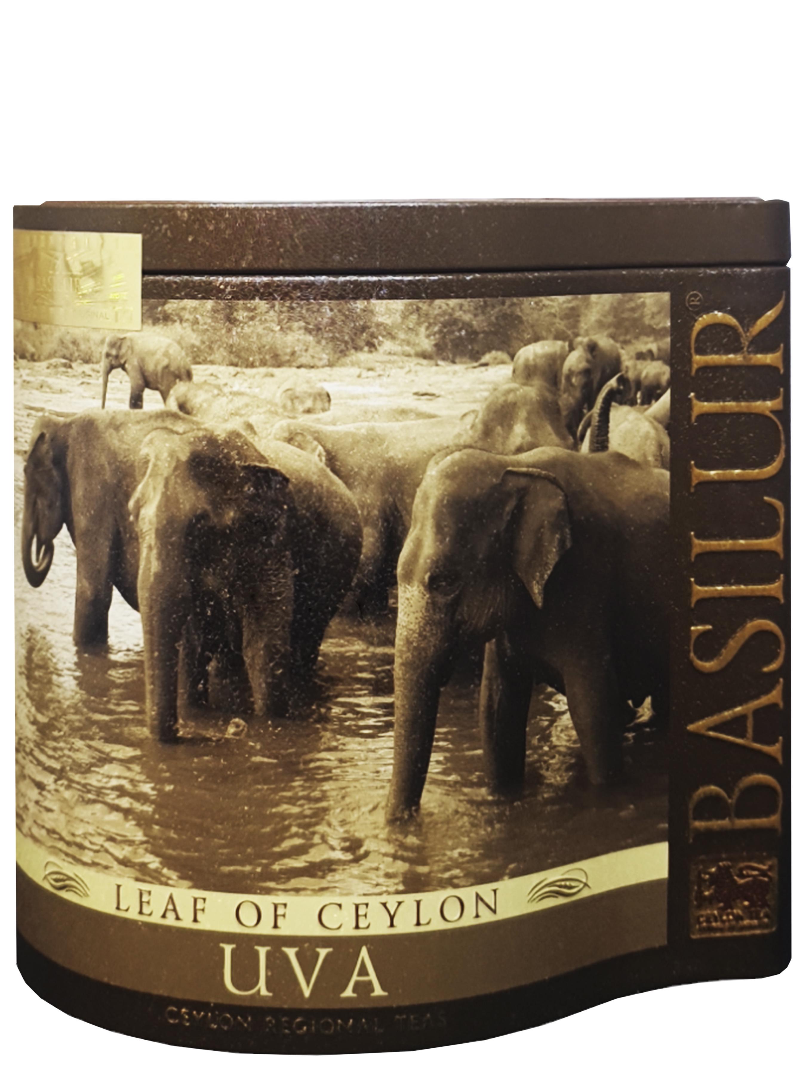 Чай черный цейлонский Basilur листовой Ува в металлической банке 100 г (57728)