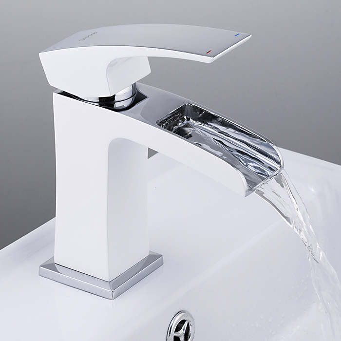 Смеситель для умывальника Gappo G1007-30 Белый/Хром (1033996) - фото 3 Смеситель для умывальника Gappo G1007-30 Белый/Хром (1033996) - фото 3