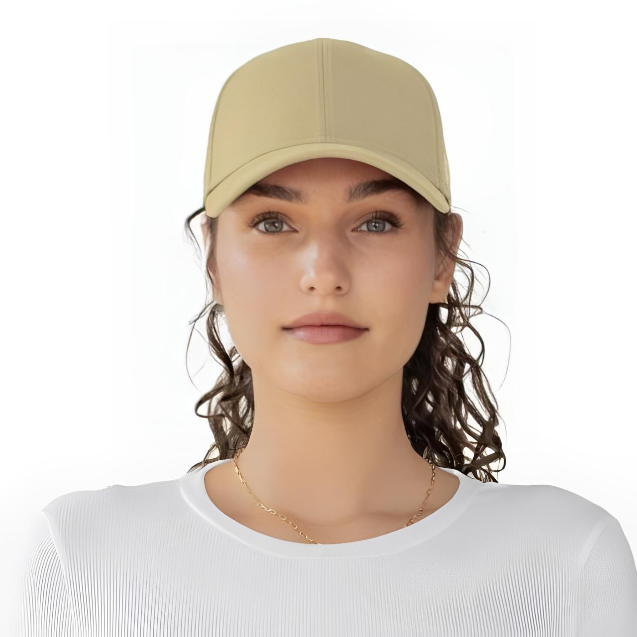 Кепка Ponyback летняя с отверстием для волос Бежевый (2353)