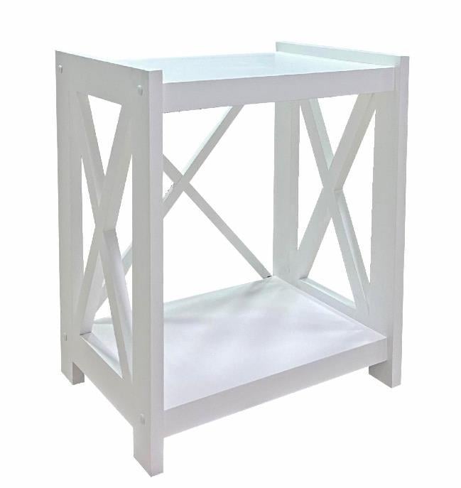 Етажерка дерев’яна Скіф 2 полиці Е-2 39х30х47 см Білий (25554134)