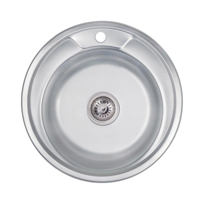 Мойка для кухни Lidz 490-A Decor 0,6 мм (LIDZ490А06DEC)