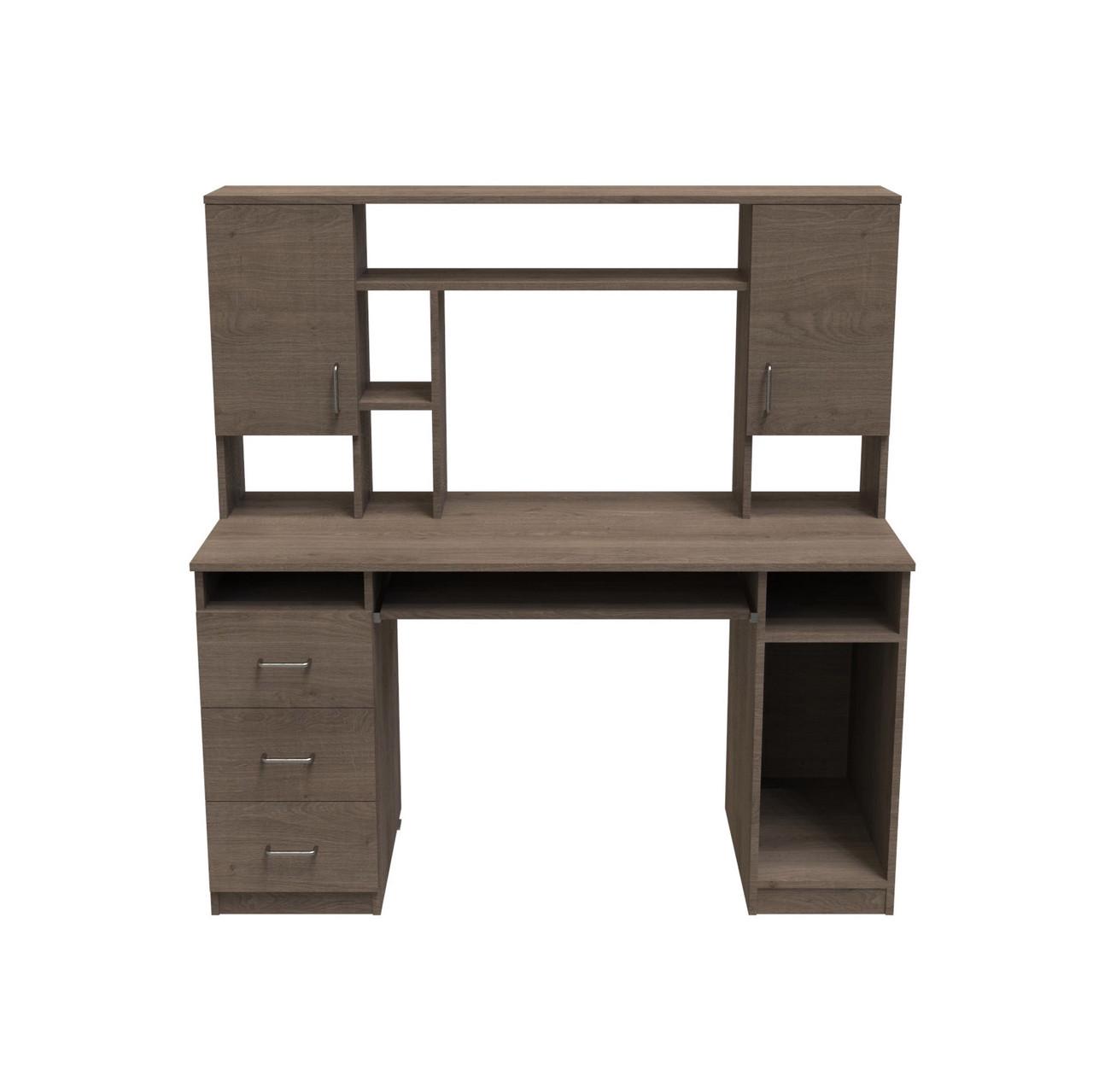 Стіл комп'ютерний Анжело Ferrum-decor ДСП 16 мм 1400x1422x600 мм Дуб Сонома Трюфель (FRD-104708)