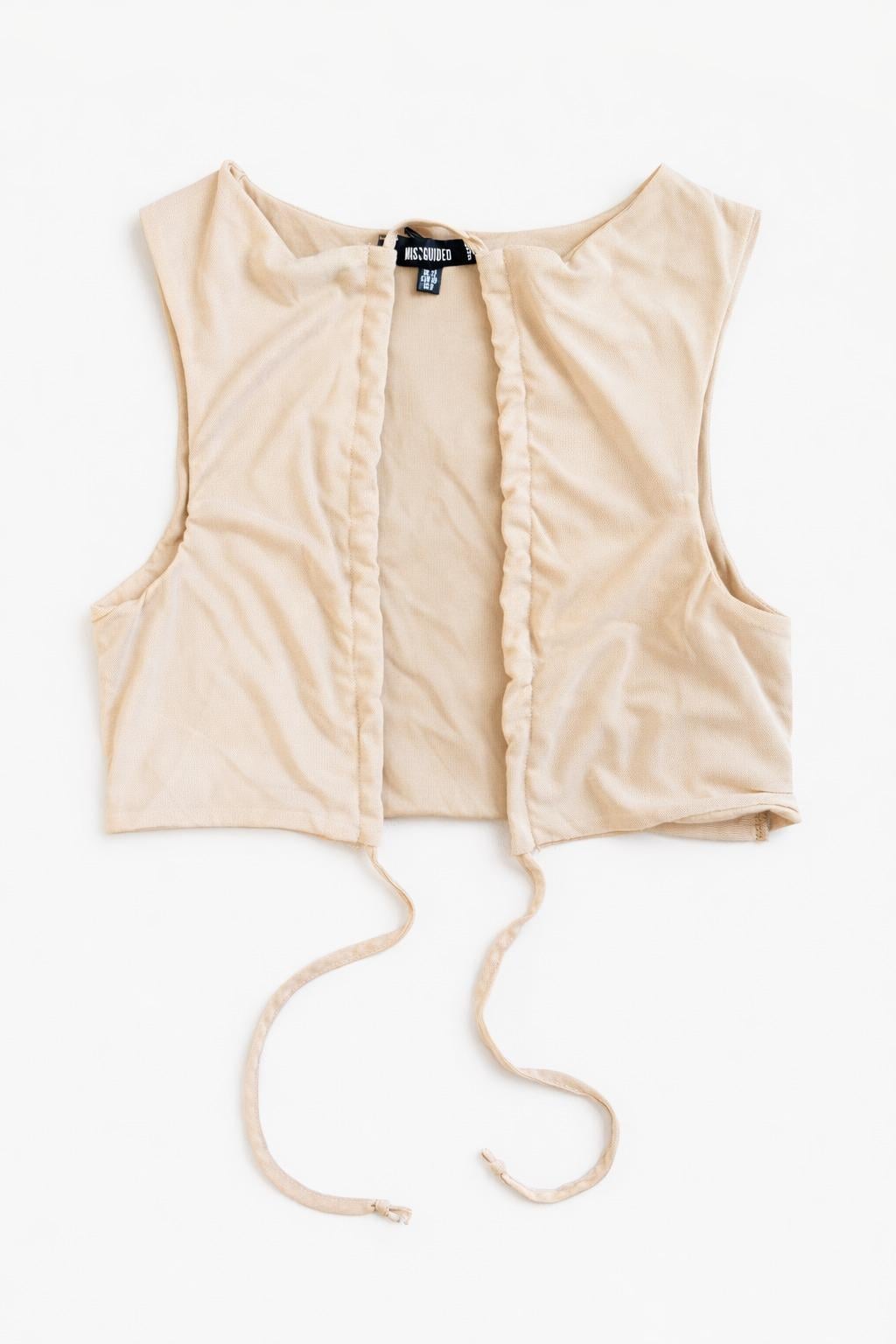 Топ Missguided TJF28600 г. 40 Бежевый